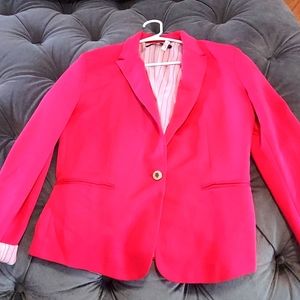 Pink blazer size large annoying woman is the brand